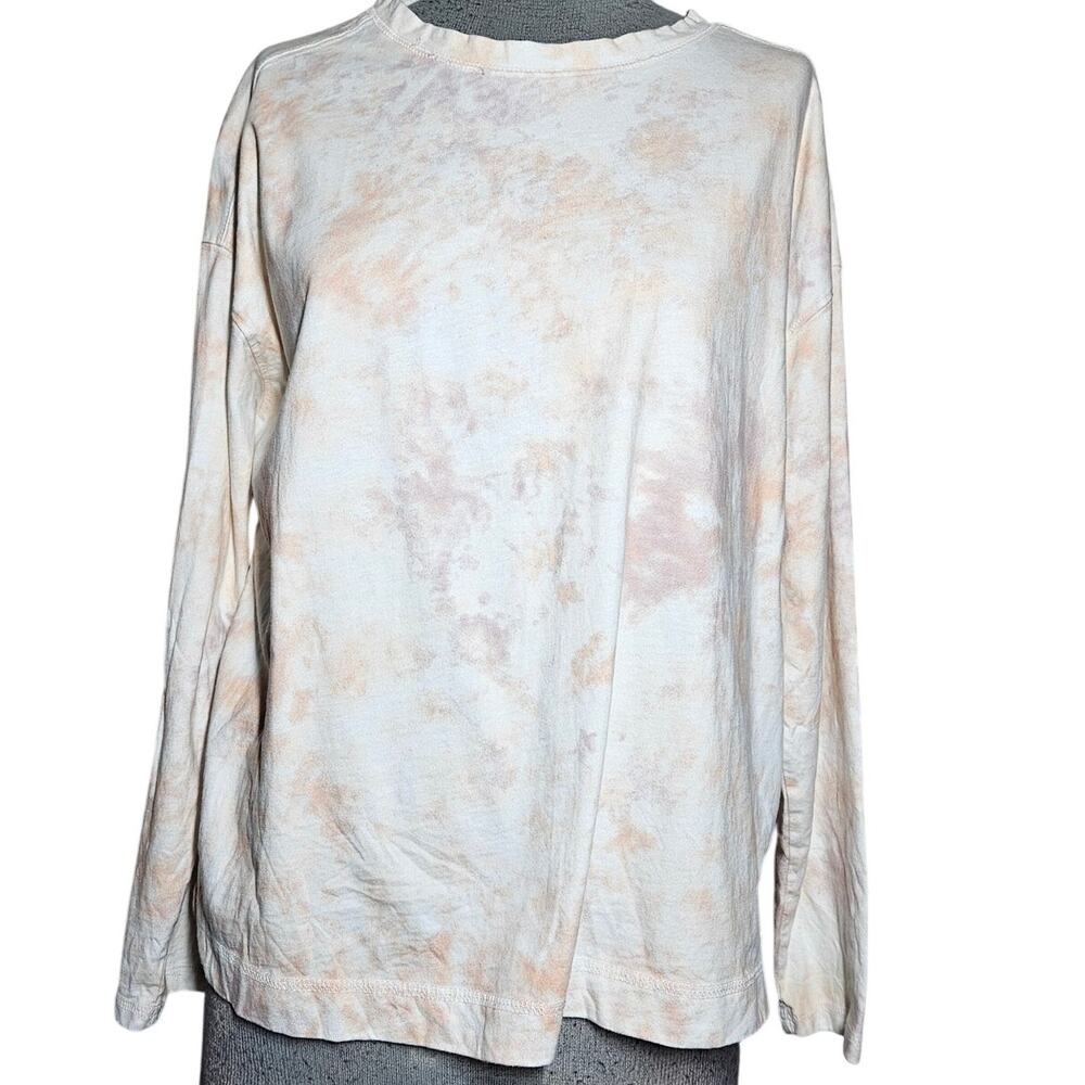 Tie Dye Cotton Long Sleeve Tee Shirt Size Large